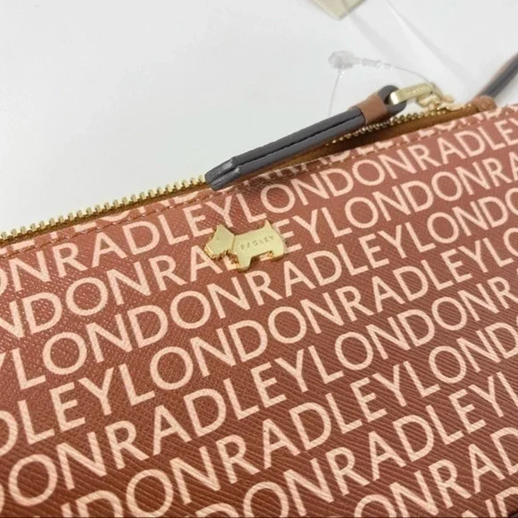 Radley London Bifold Leather Wallet Signature Lettering Print in Brown - Picture 4 of 8